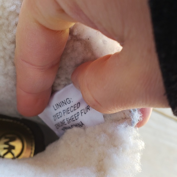 Authentic Michael Kors SheepFur Leather Wedge Boot - Picture 5 of 8